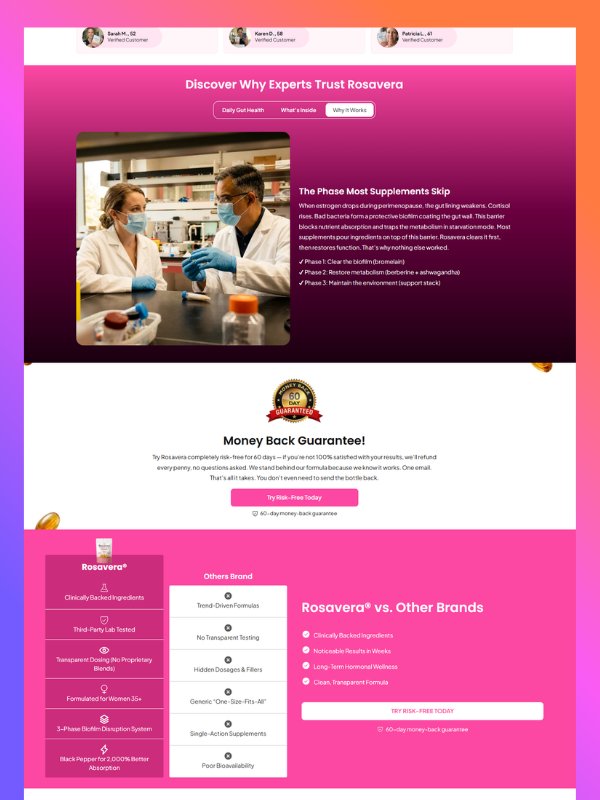 High-Converting Gut Health Supplement Sales Page Template (Biofilm Cleanse Funnel) product image (4)