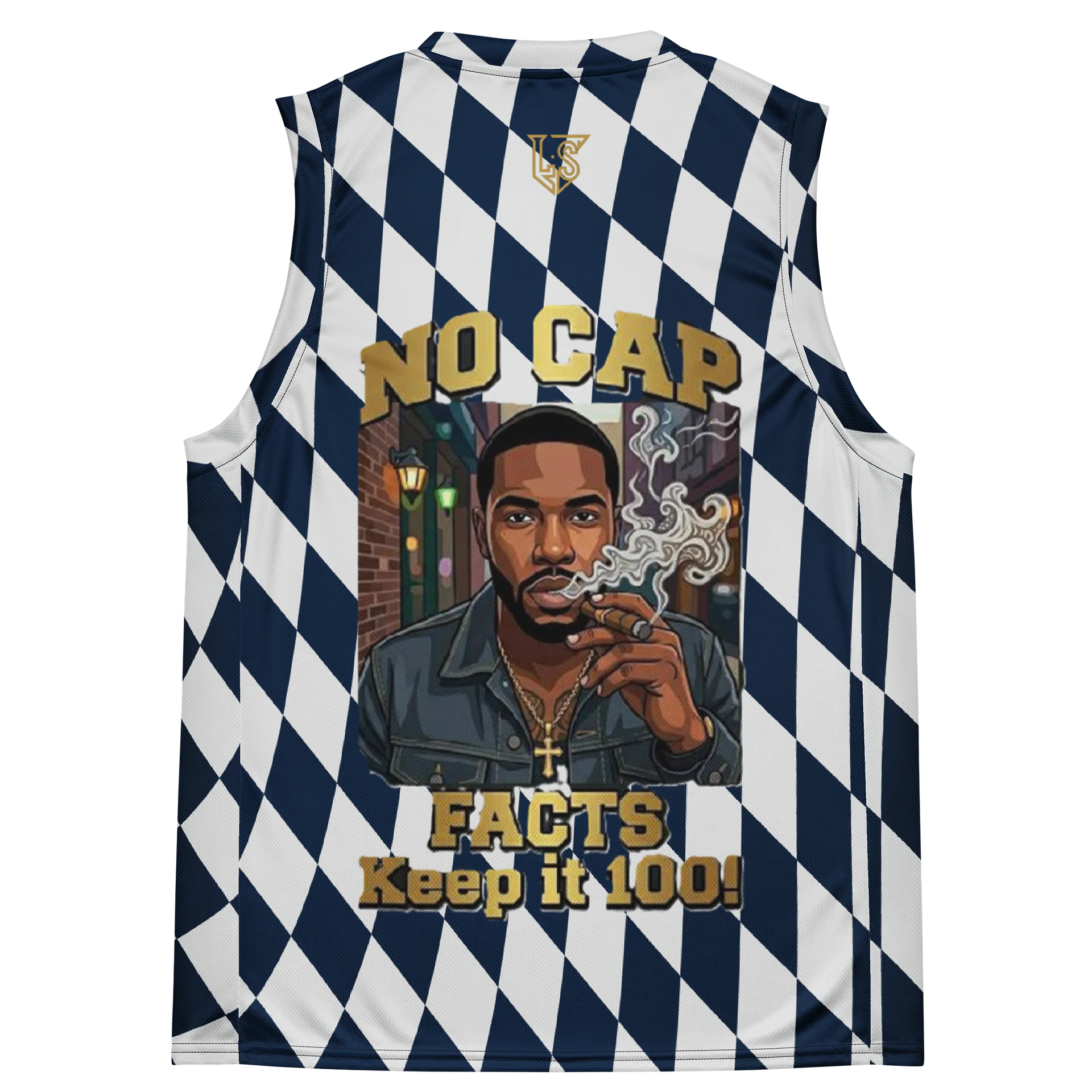 No Cap -Checker Board Sleeveless Pattern Design product image (4)