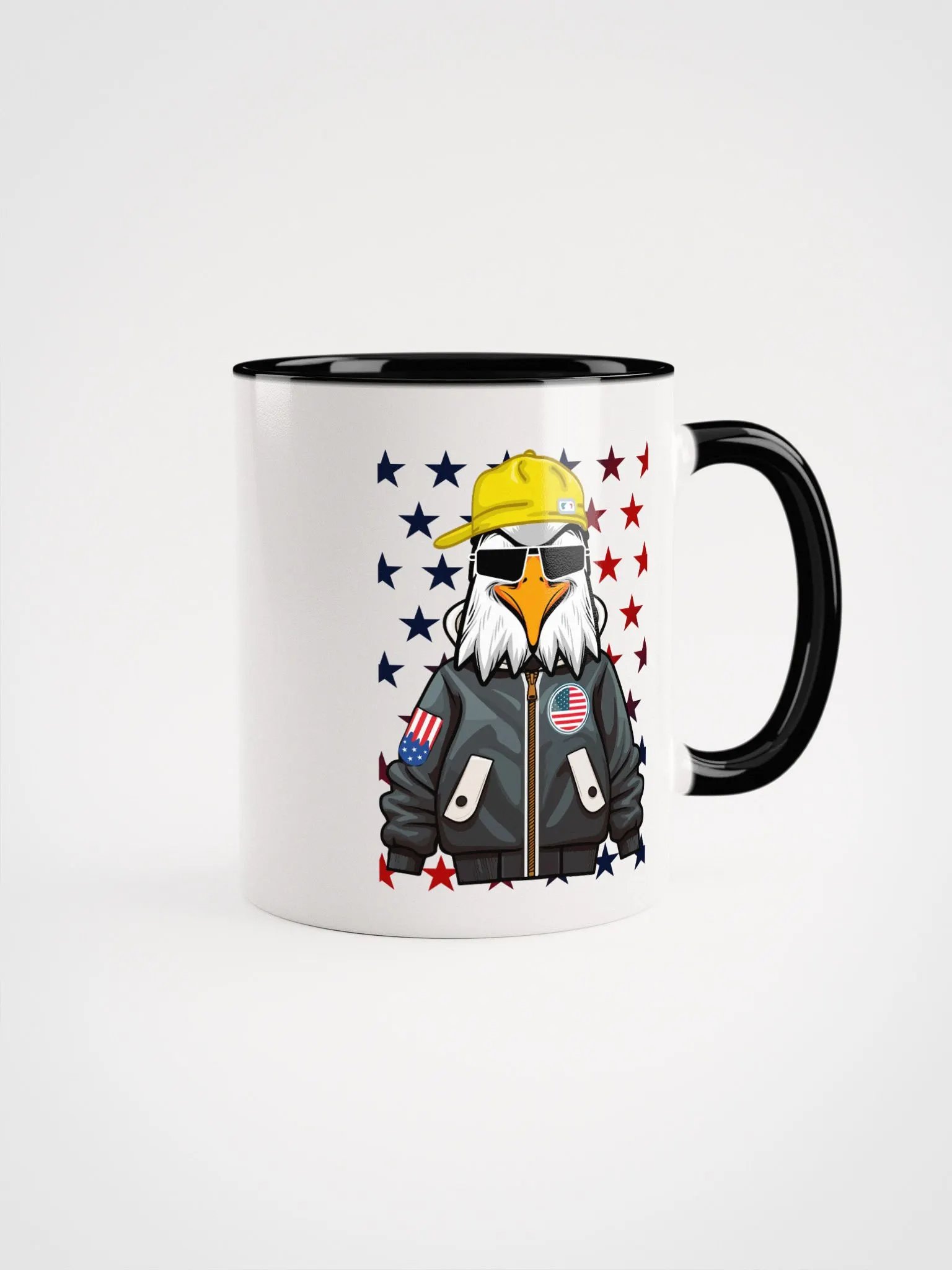 Patriotic Eagle with Stars Ceramic Mug product image (9)