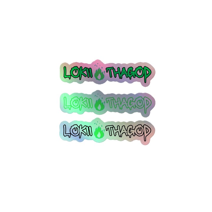 LokiiThaGod Holo Stickers product image (1)