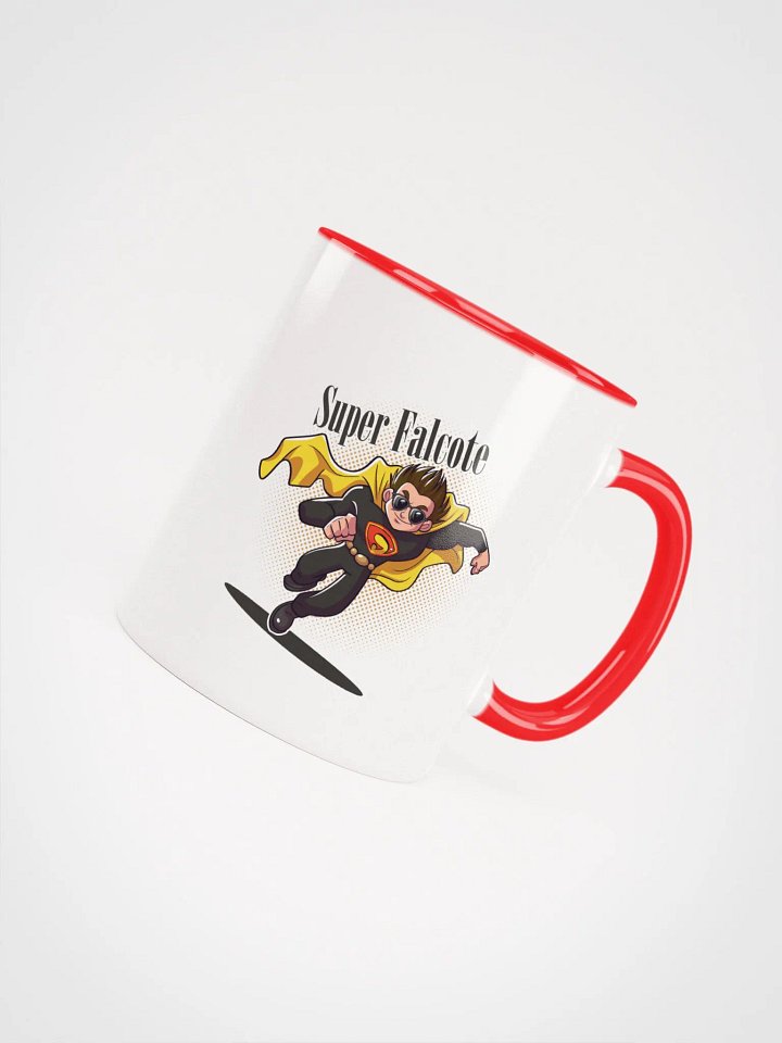 CANECA VERMELHA BRANCA FALCOTE CORRENDO COM LOGO product image (1)