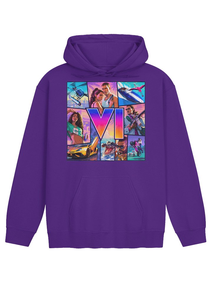 Miami VI Neon Gaming Classic Hoodie product image (1)