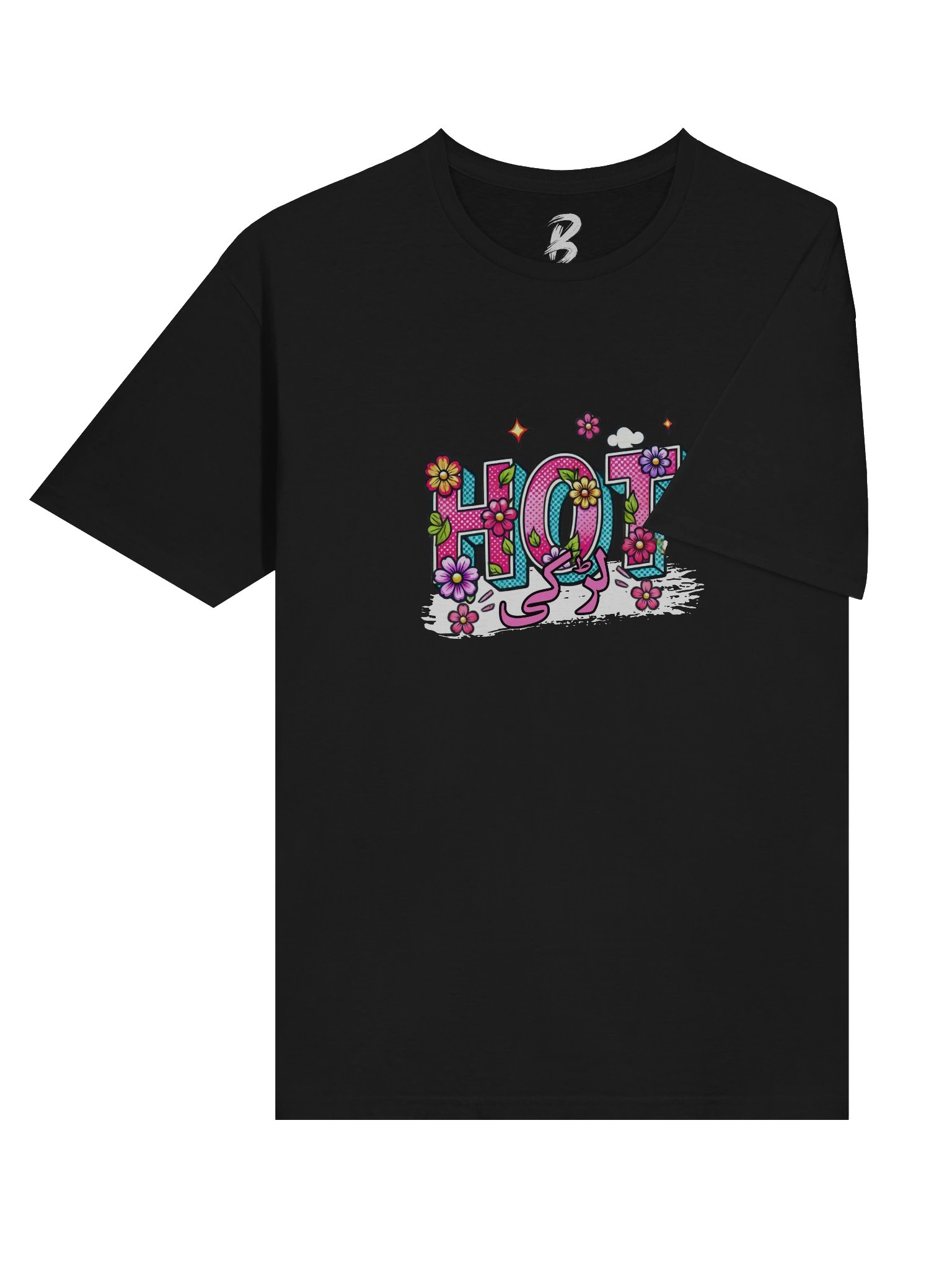 Hot Larki Floral T-Shirt – Cute Desi Urdu Graphic Tee product image (6)