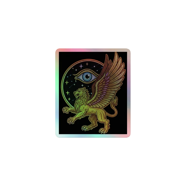 Celestial Griffin Holographic Sticker Sheet product image (1)