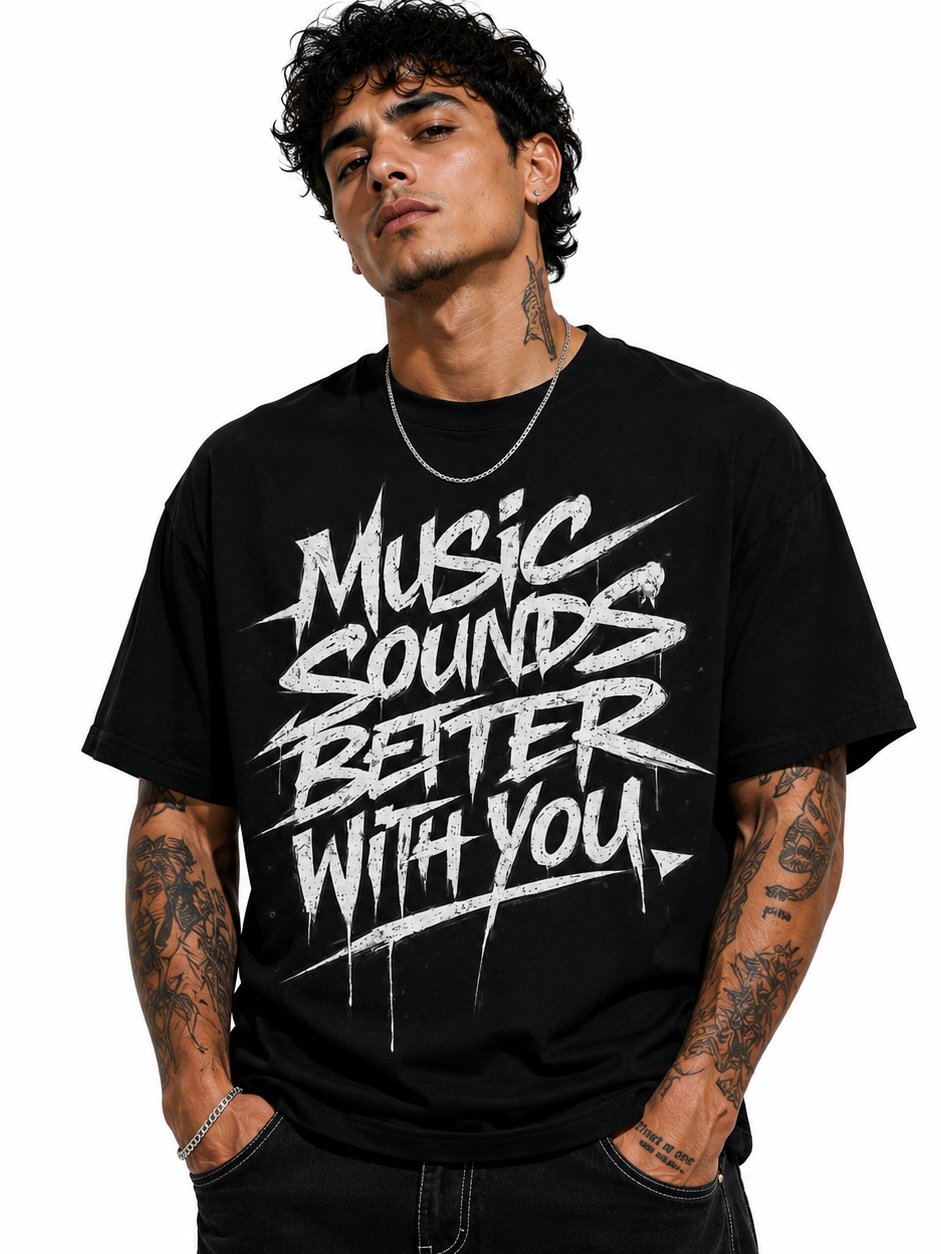 Music Sounds Better With You Tee product image (1)
