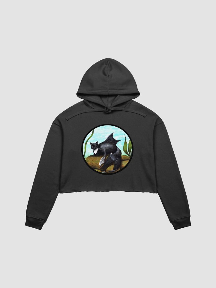Mermeow Tuxedo CropHoodie product image (1)