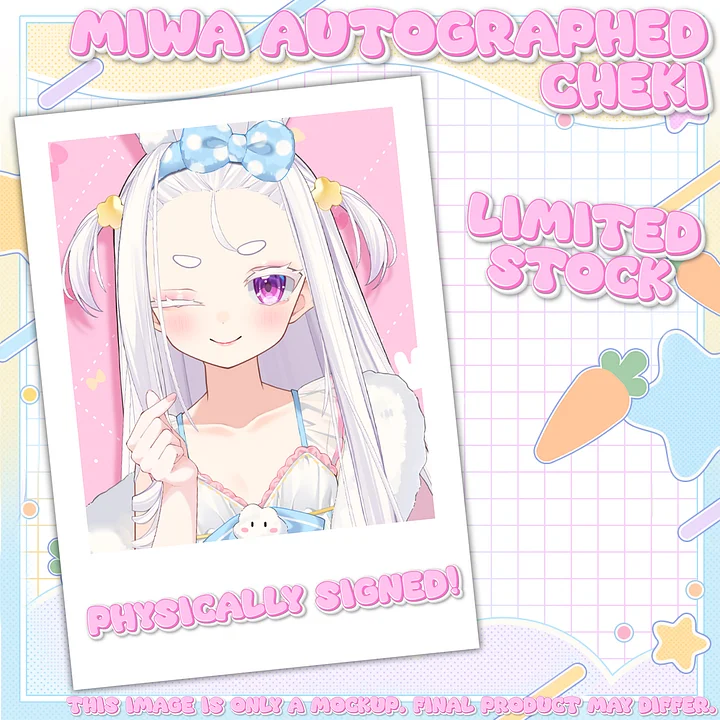 Miwa Hand-Signed Cheki product image (1)