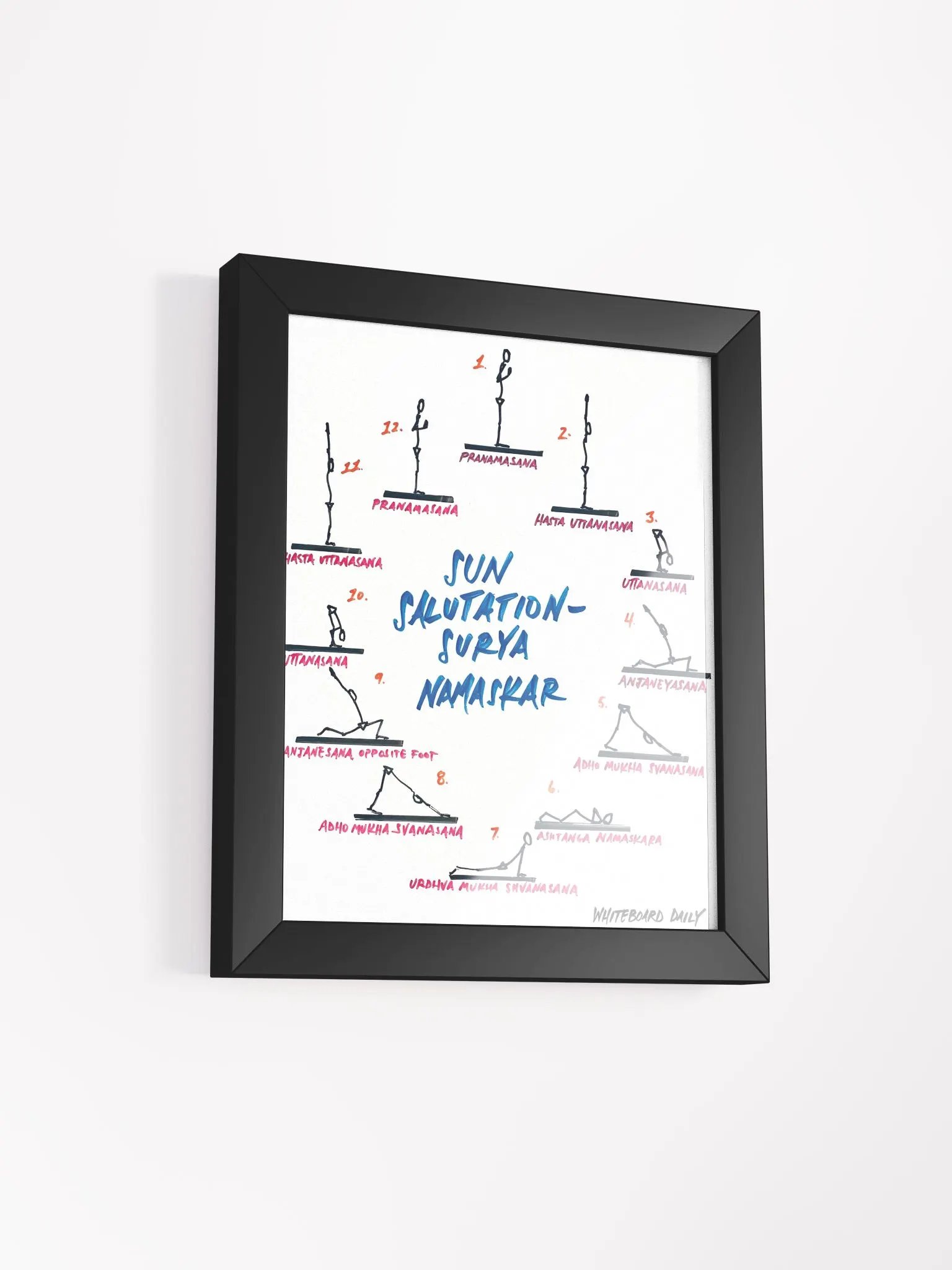Framed Sun Salutation Poster product image (2)