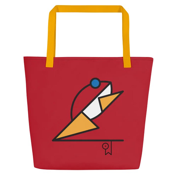 Bau Frog Icon / MO Tote Bag / Red product image (1)