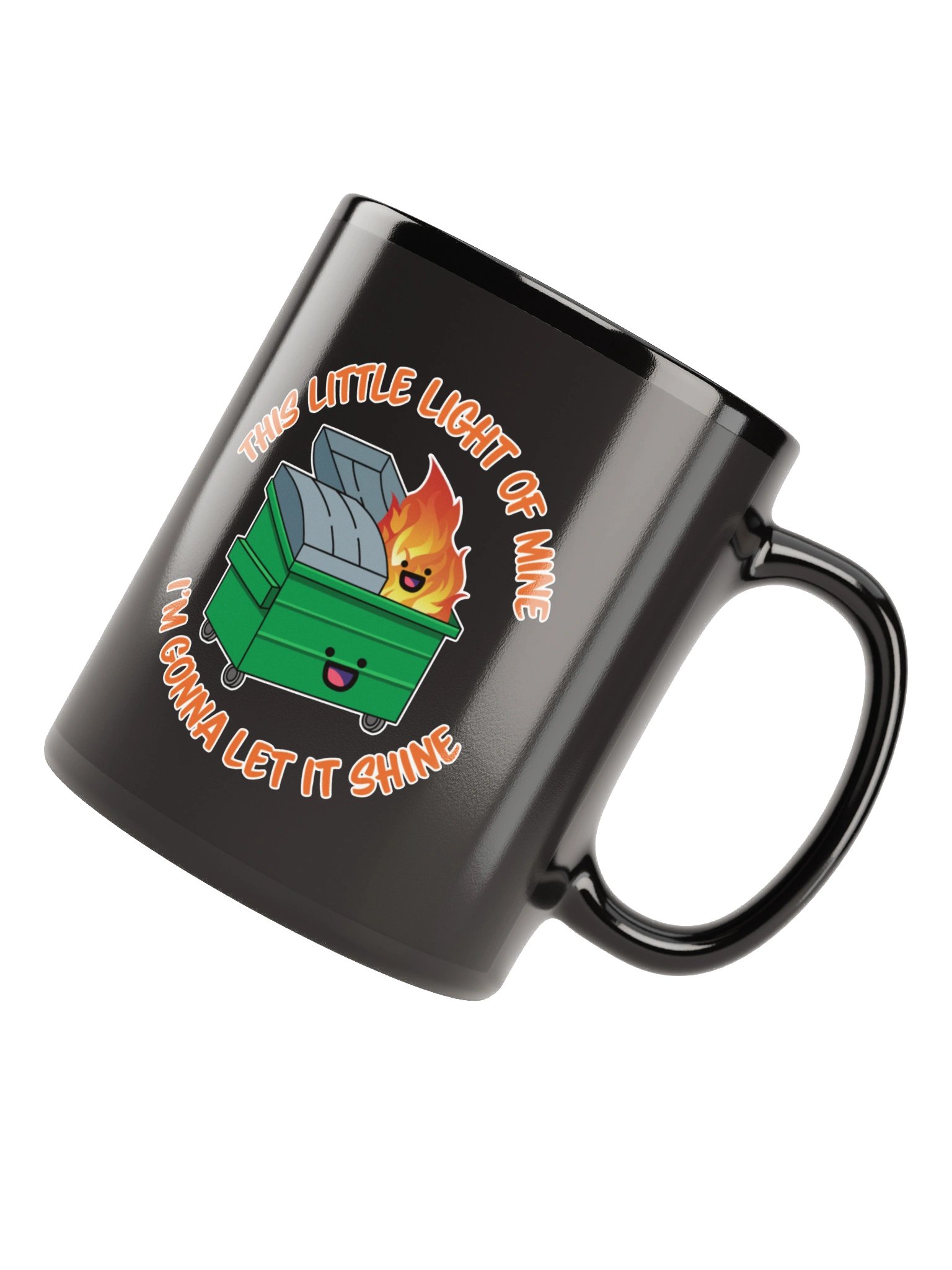 Let It Shine Glossy Black Mug product image (8)