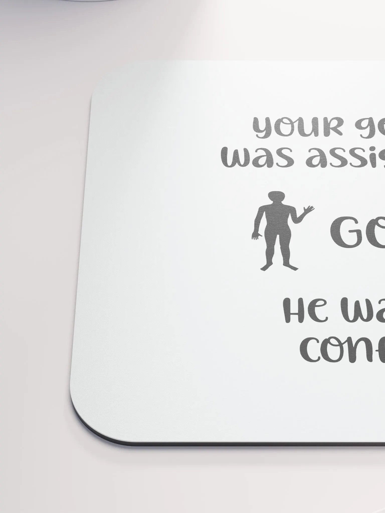 Your Gender Was Assigned by GOD. Eclipse Mouse Pad product image (6)
