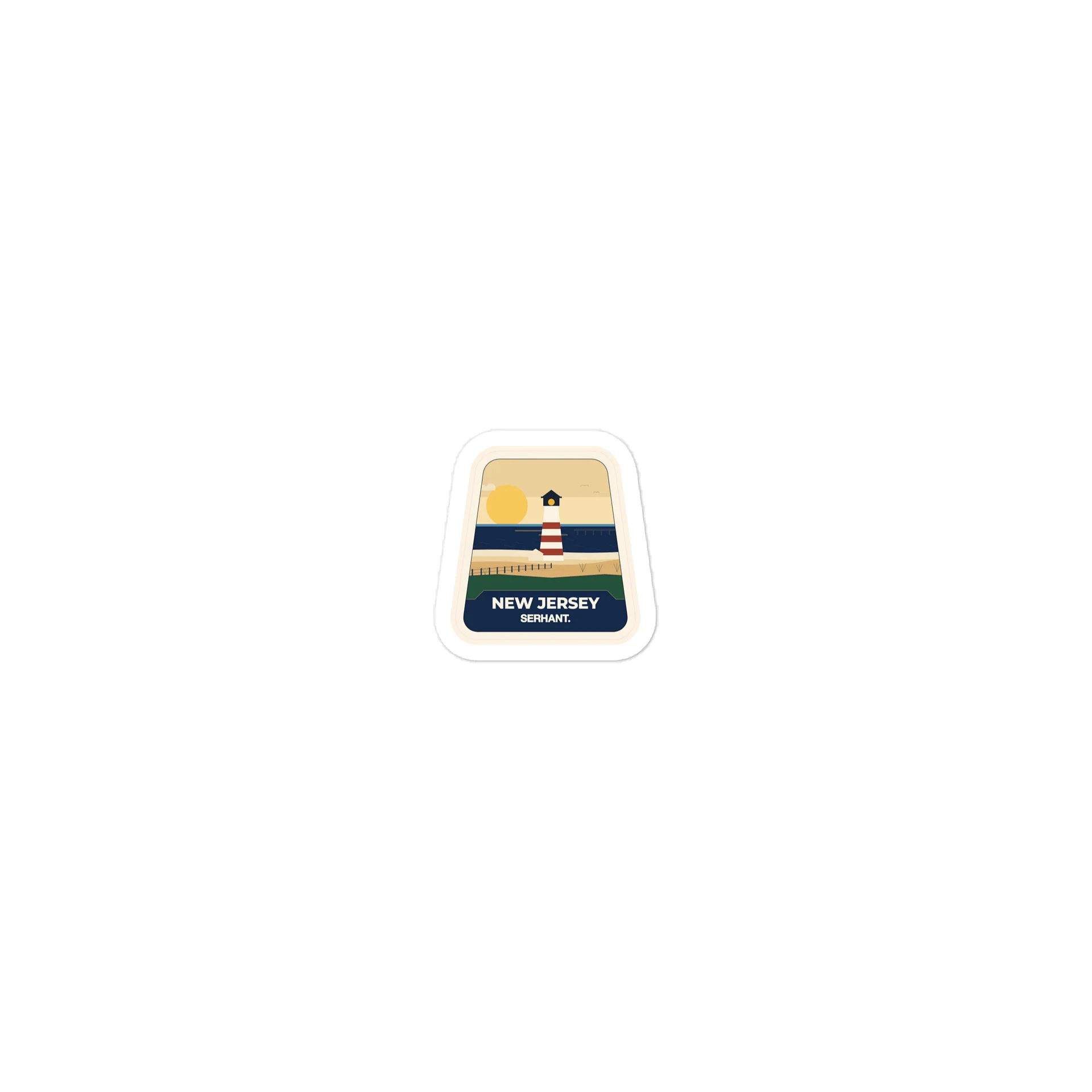 SERHANT. New Jersey Sticker product image (1)
