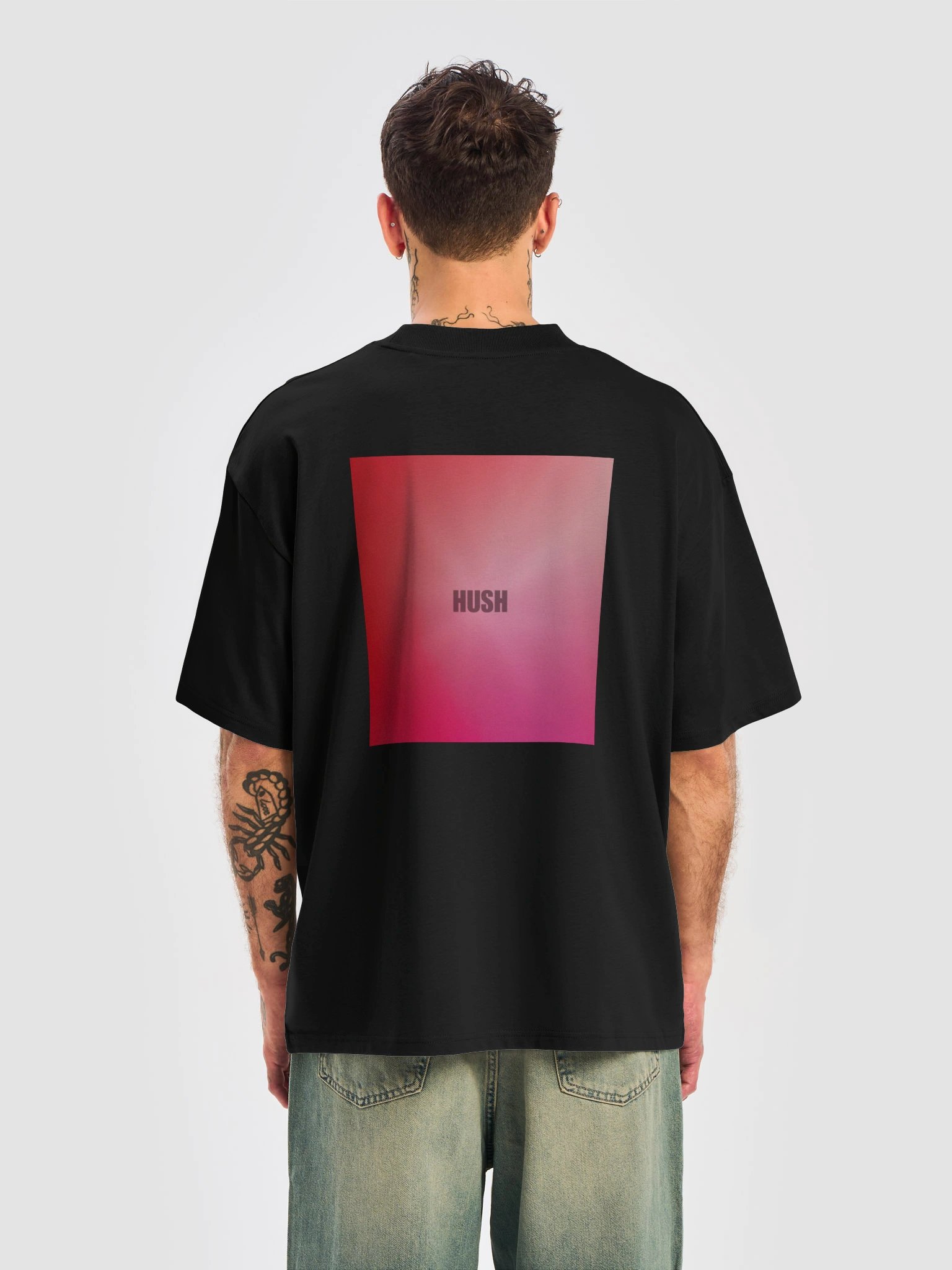 HUSH T SHIRT WHITE LOGO product image (6)