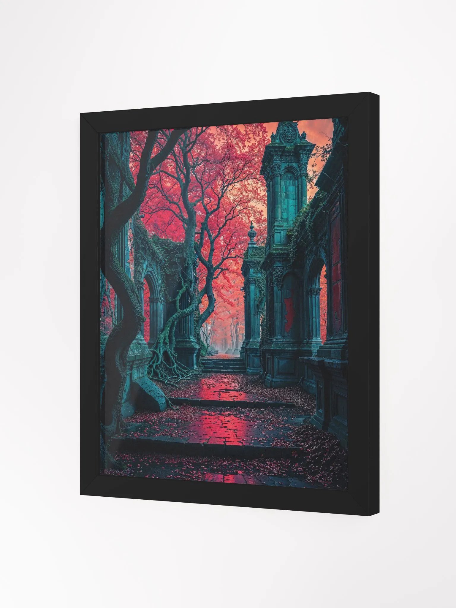 Crimson Ruins Framed Print product image (10)