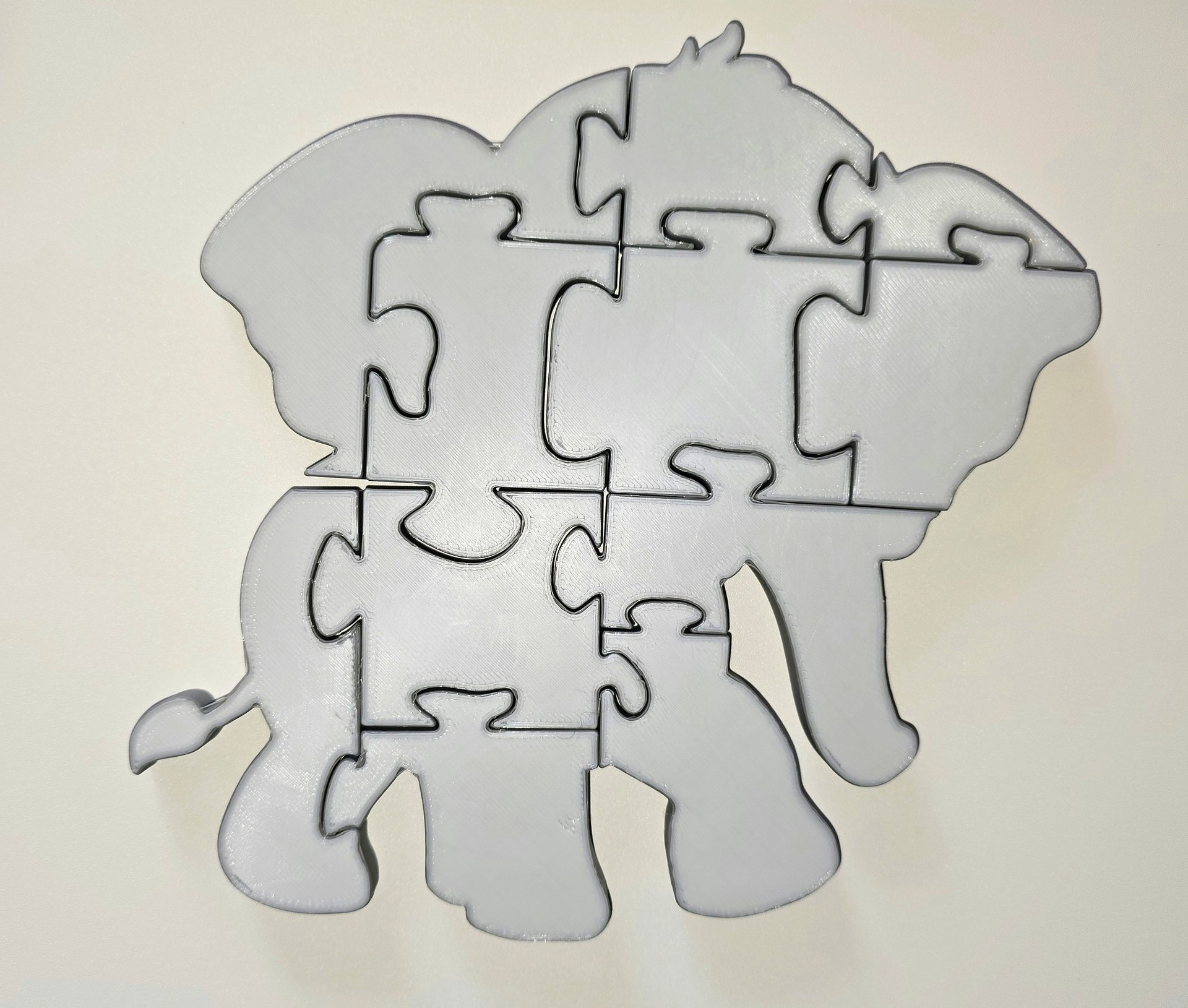 Elephant 3D Printed Jigsaw Puzzle– A Wild Adventure in Every Piece! product image (3)