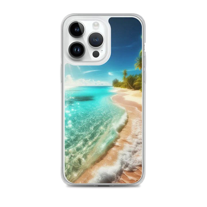 Tropical Breeze MagSafe® Clear iPhone® Case | Ai Design product image (2)