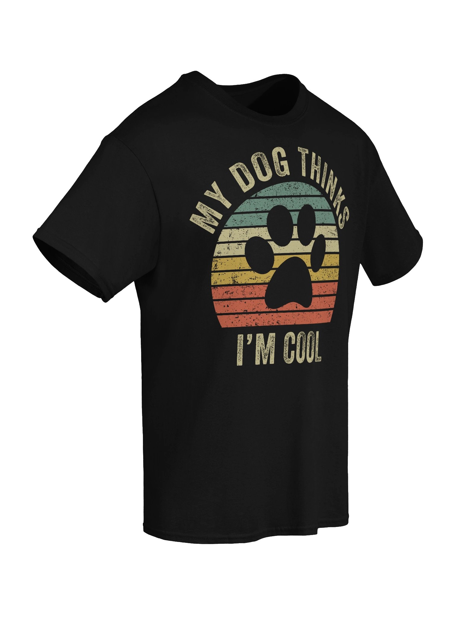 My Dog Thinks Im Cool Retro Dog Lover T-Shirt product image (8)