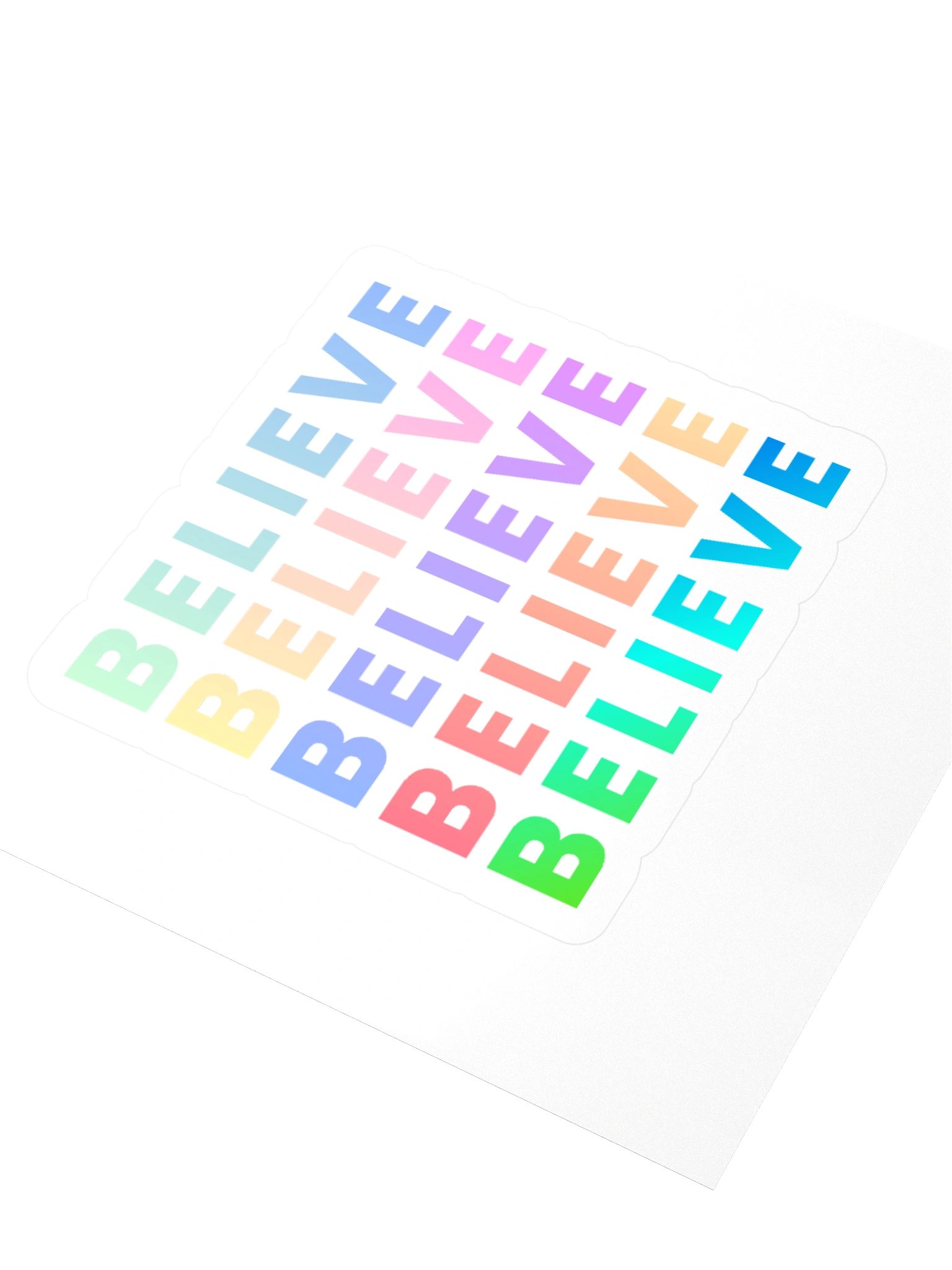 Believe Grid Kiss Cut Stickers product image (7)