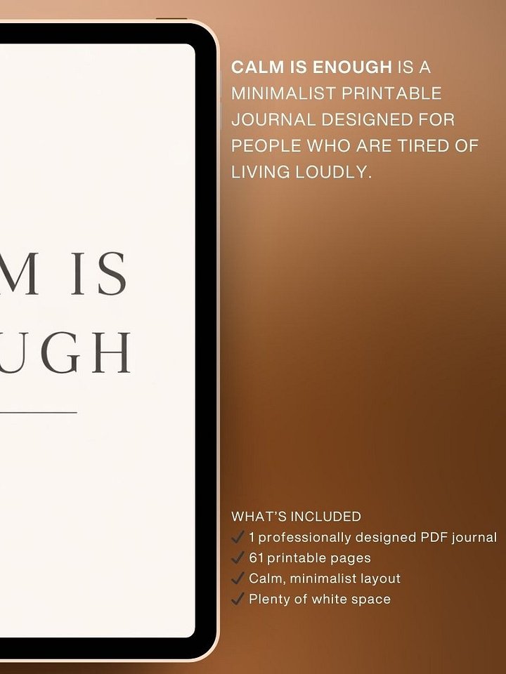 CALM is ENOUGH | A Quiet Life Reset Journal (Bundle) product image (2)