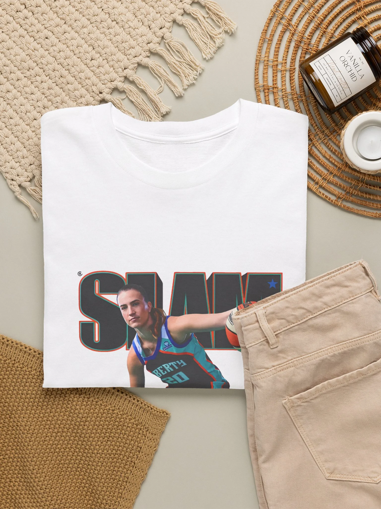 Sabrina Ionescu Rhythm of the City SLAM Shirt product image (124)