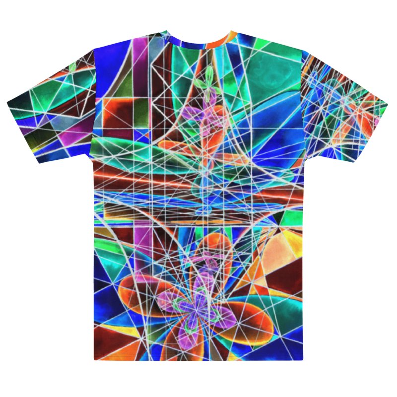 Cathedral of Math - Geometric Negative Art Men's Crew Neck T-Shirt product image (4)