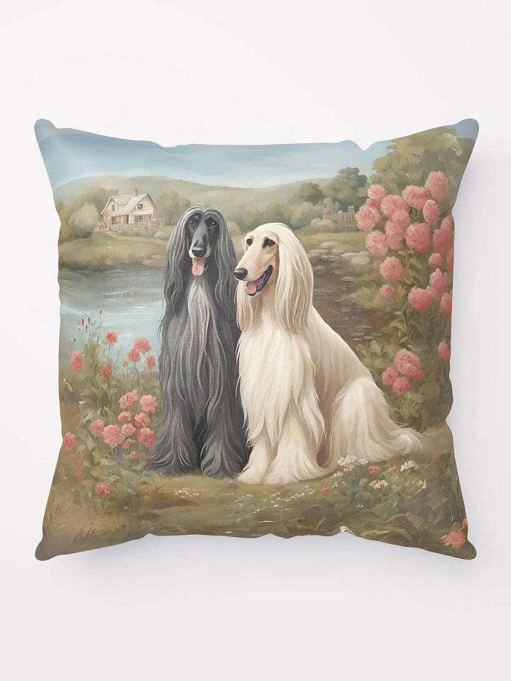 Cottagecore Afghan Hound Pillow product image (1)