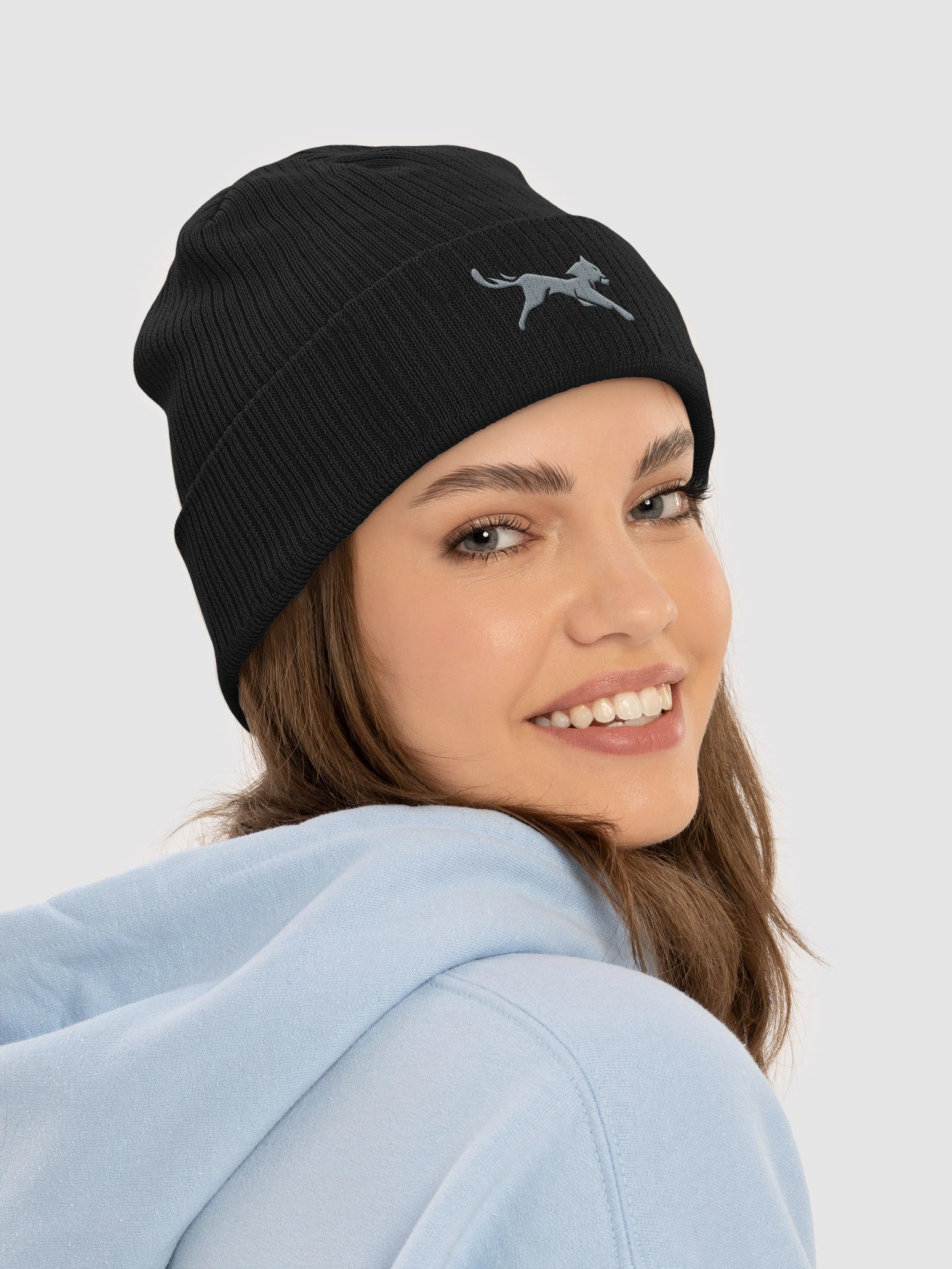 AQRA Signature Embroidered Cuffed Beanie product image (2)