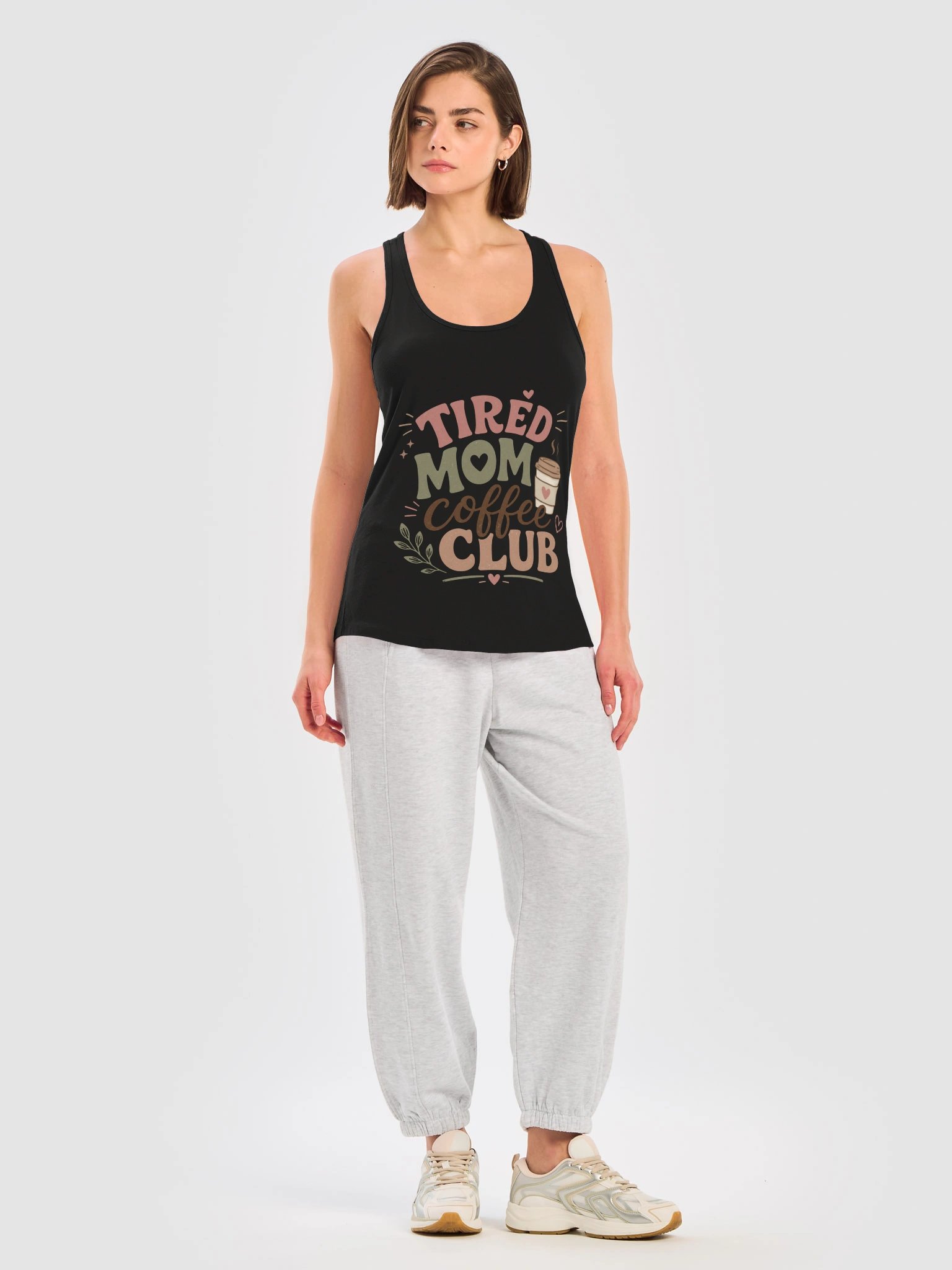 Tired Mom Coffee Club T-Shirt – Funny Vintage Mom Shirt & Coffee Lover Tee product image (31)