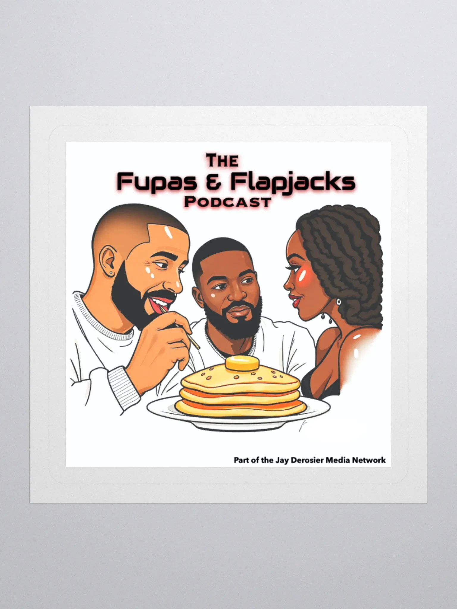 Fupas And Flapjacks Podcast Sticker product image (1)