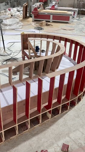 Manufacturing Secrets: Translucent Concrete C-Seating #concrete #artconcrete #manufacturing #bench #landscape #pots
