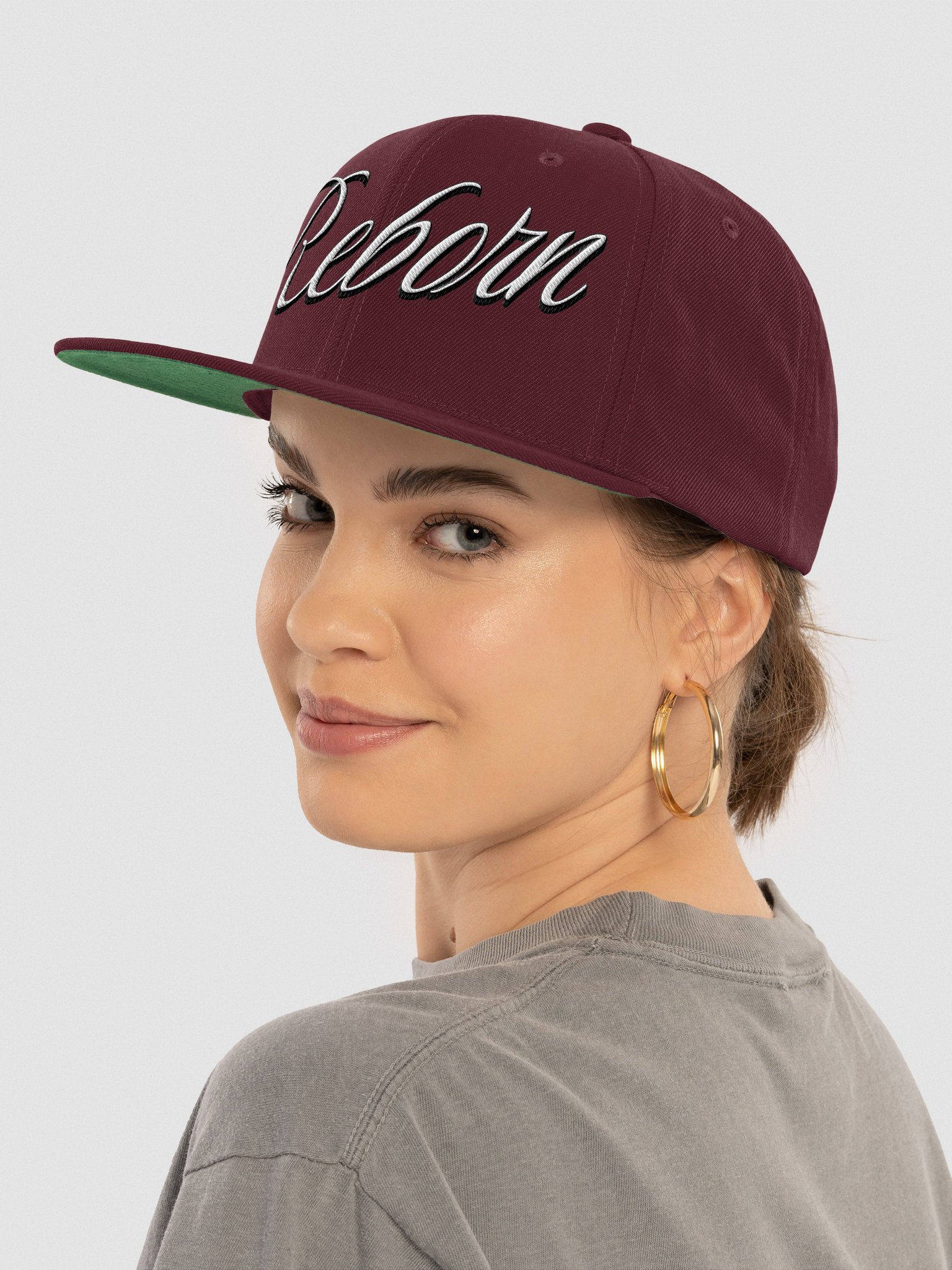 Reborn Elegance Wool Blend Snapback Cap product image (2)