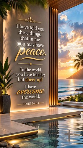 John 16:33 and more 🤍 beinspired.music

Through every challenge we face, peace is still available to us. We can move forward ...