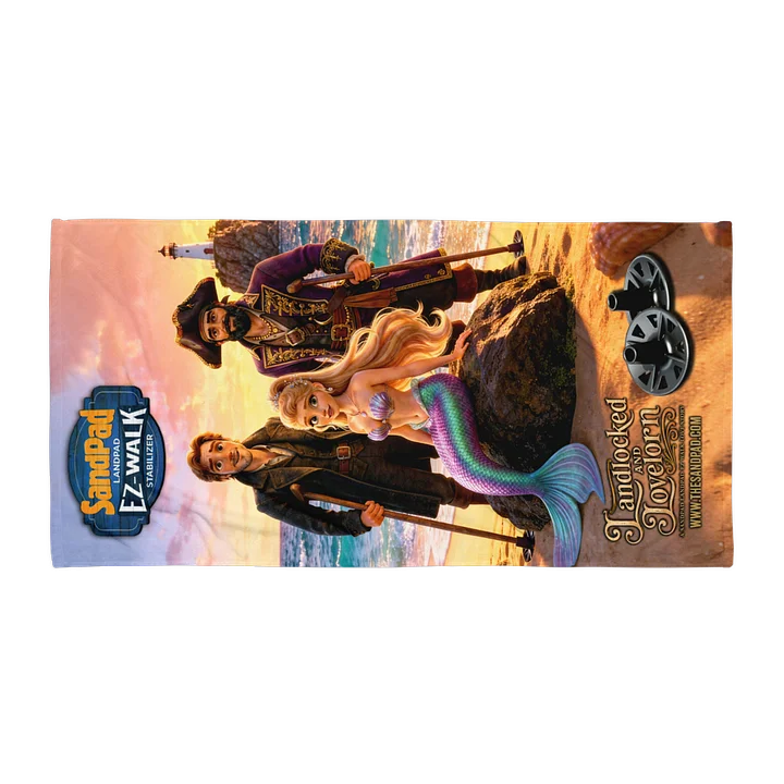 Landlocked and Lovelorn Beach Towel product image (1)