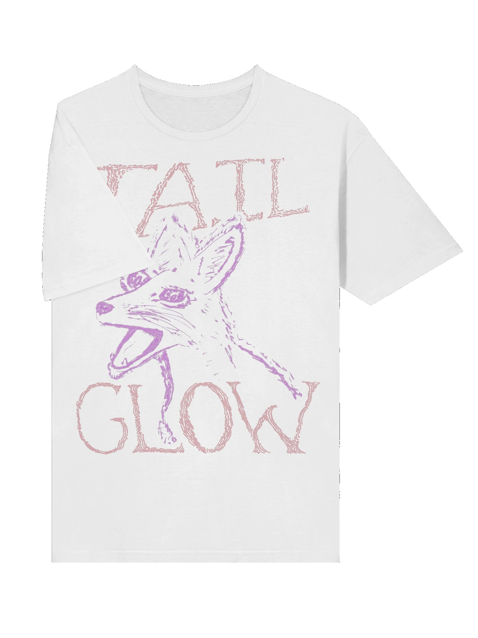 Tail Glow - Screaming Fox T-shirt - White product image (3)