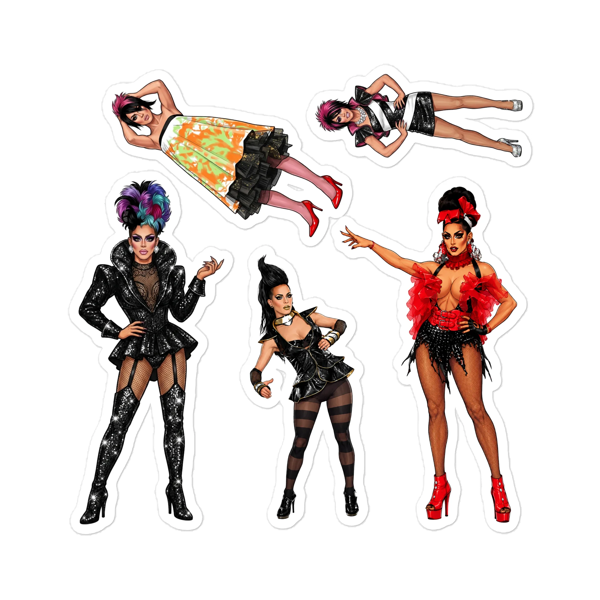 "Season 4 Looks" Die-Cut Sticker Sheet product image (1)