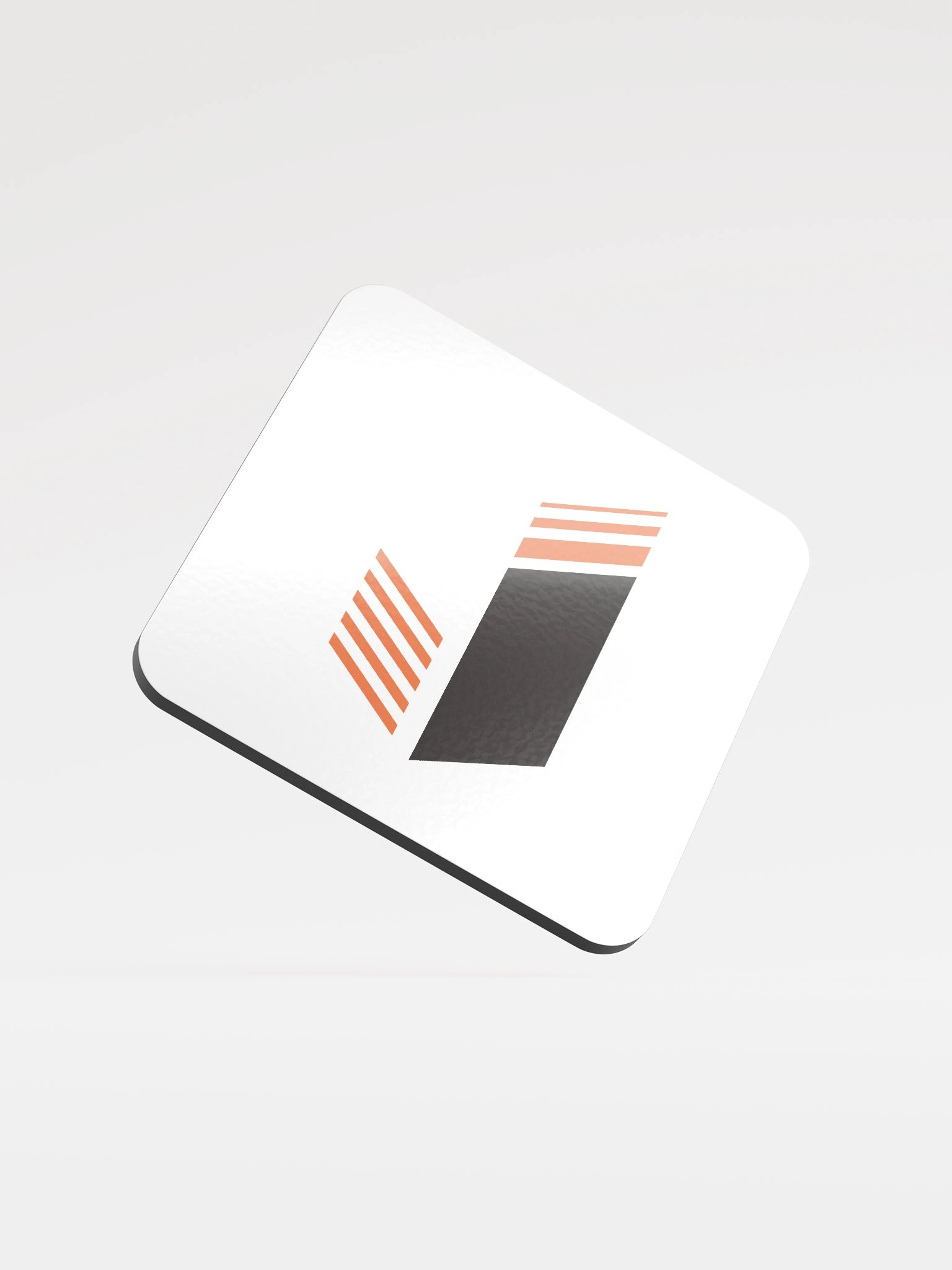 CLASSIC Logo Cork Coaster • White product image (1)