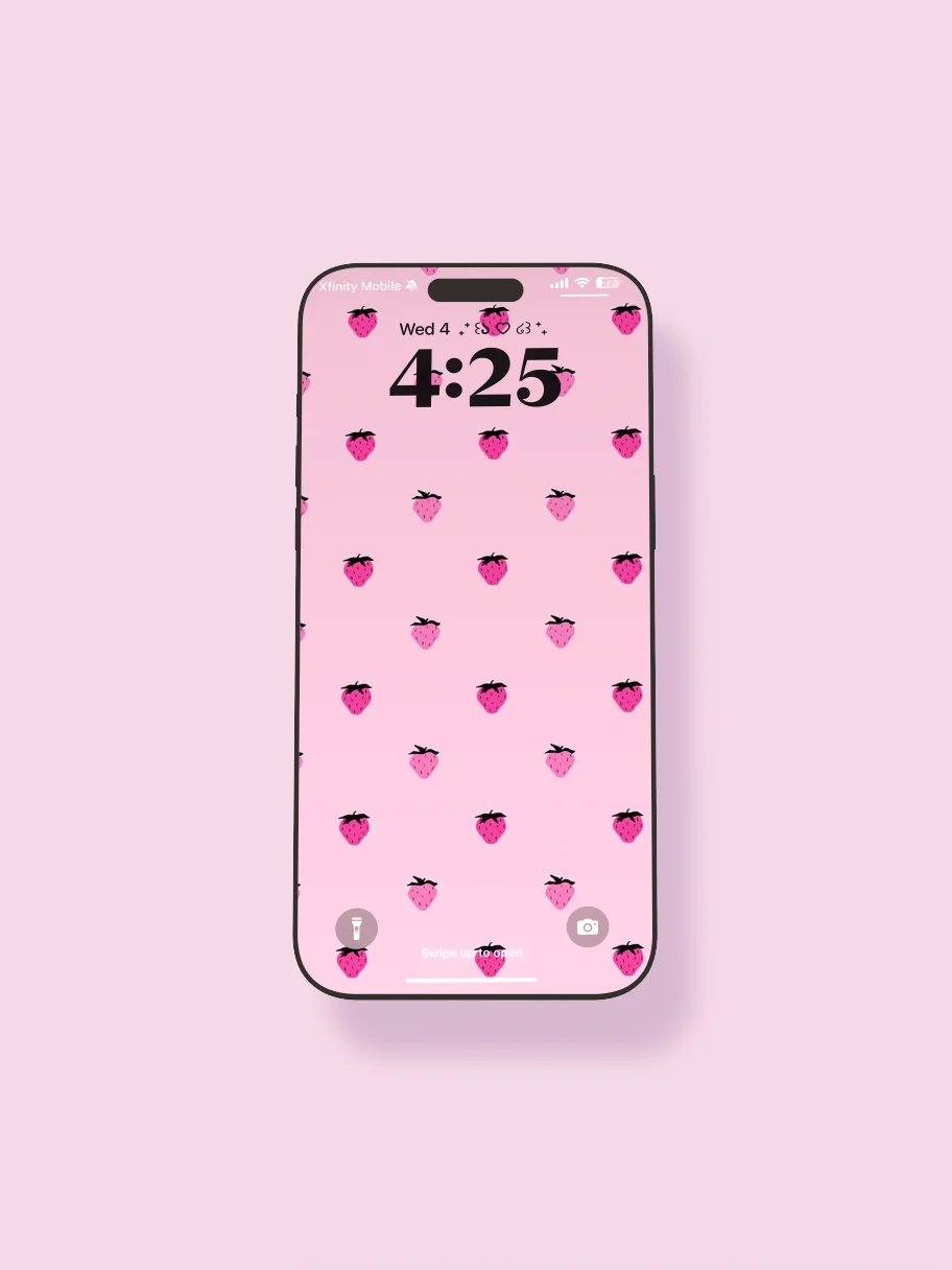 strawberry phone theme/icon set product image (2)