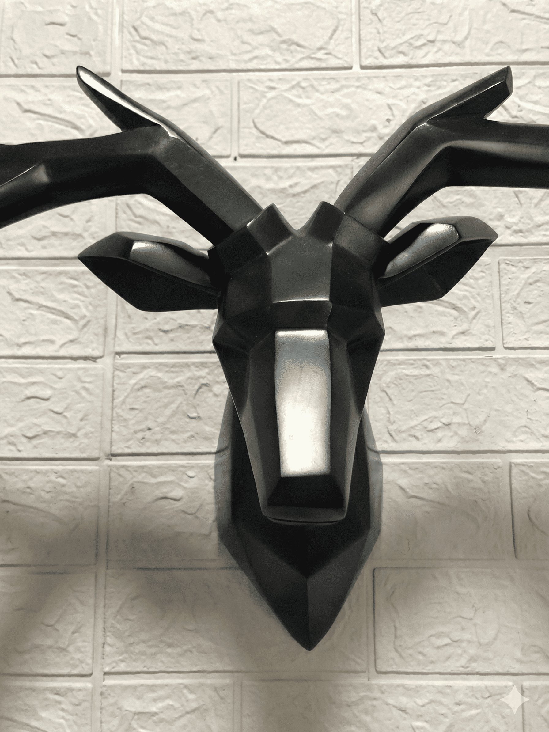 XL Modern Stag Wall Mount — Large Resin Deer Antler Sculpture product image (8)
