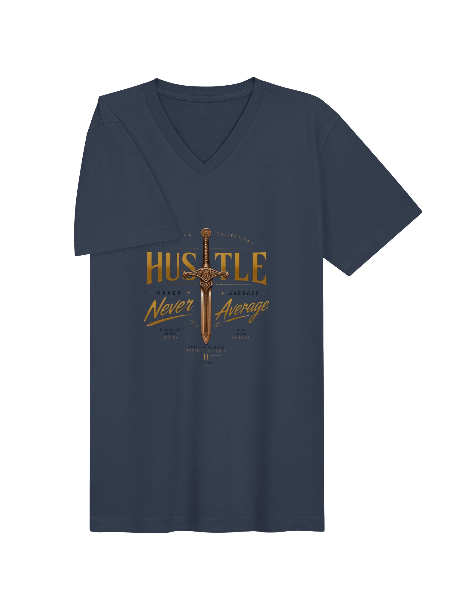Hustle Eagle Motivation V-Neck Tee product image (15)