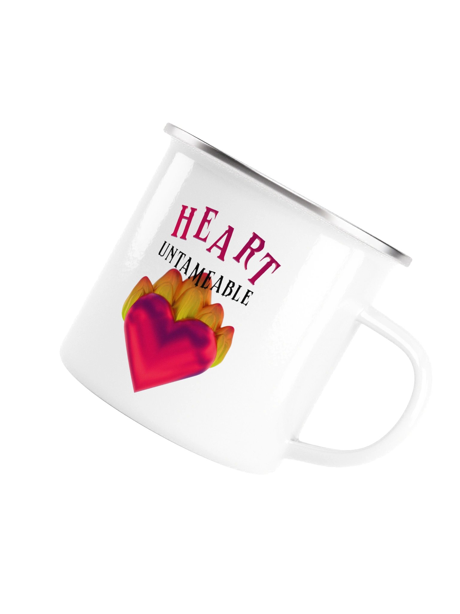 Heart Untameable enamel mug product image (4)