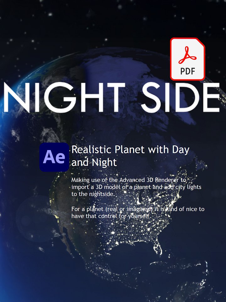 Realistic Planet with Day and Night - text version product image (1)