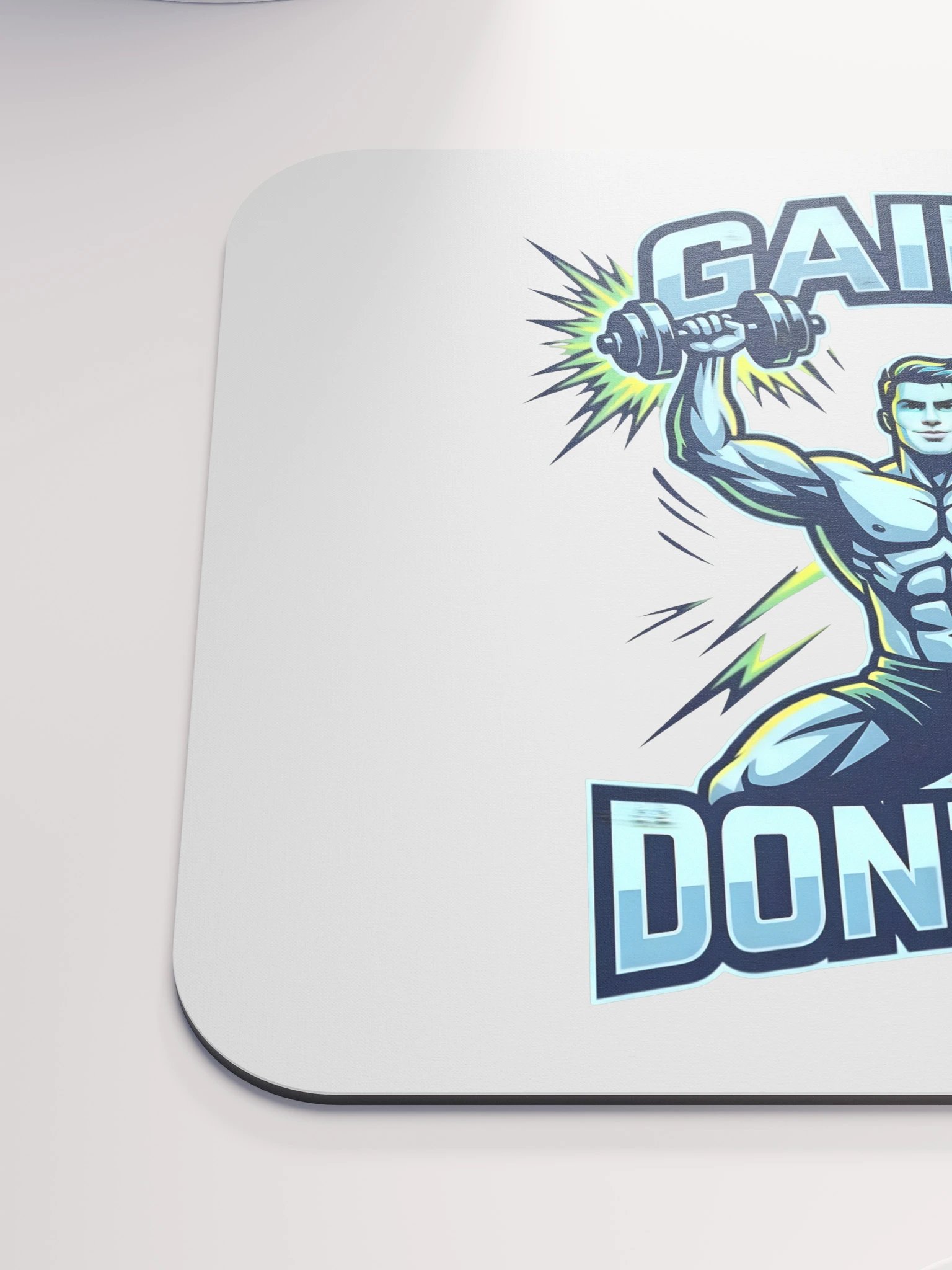 GAINS DON'T LIE Gym Mouse Pad | Fitness Motivation Desk Accessory product image (6)