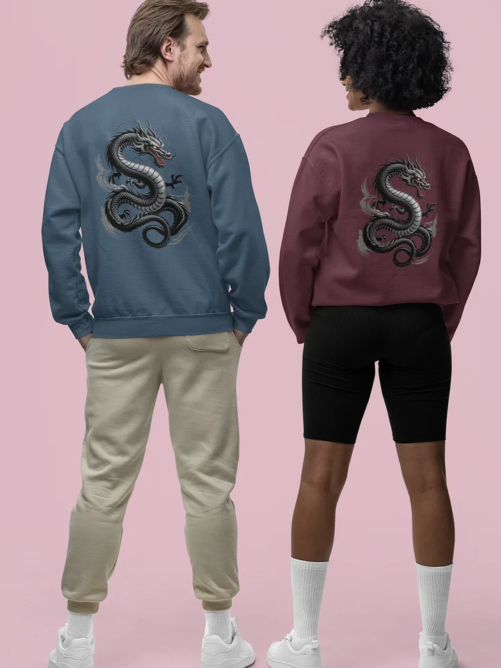 "Ryū" Japanese Dragon Kanji Hoodie | Traditional Tattoo Art Streetwear Sweatshirt product image (2)