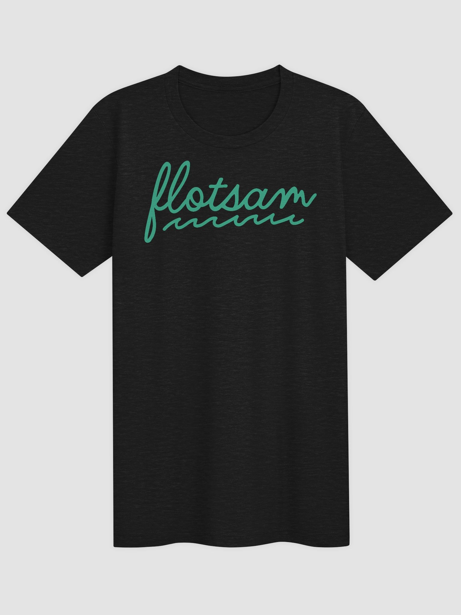 "flotsam" cursive waves tee product image (1)