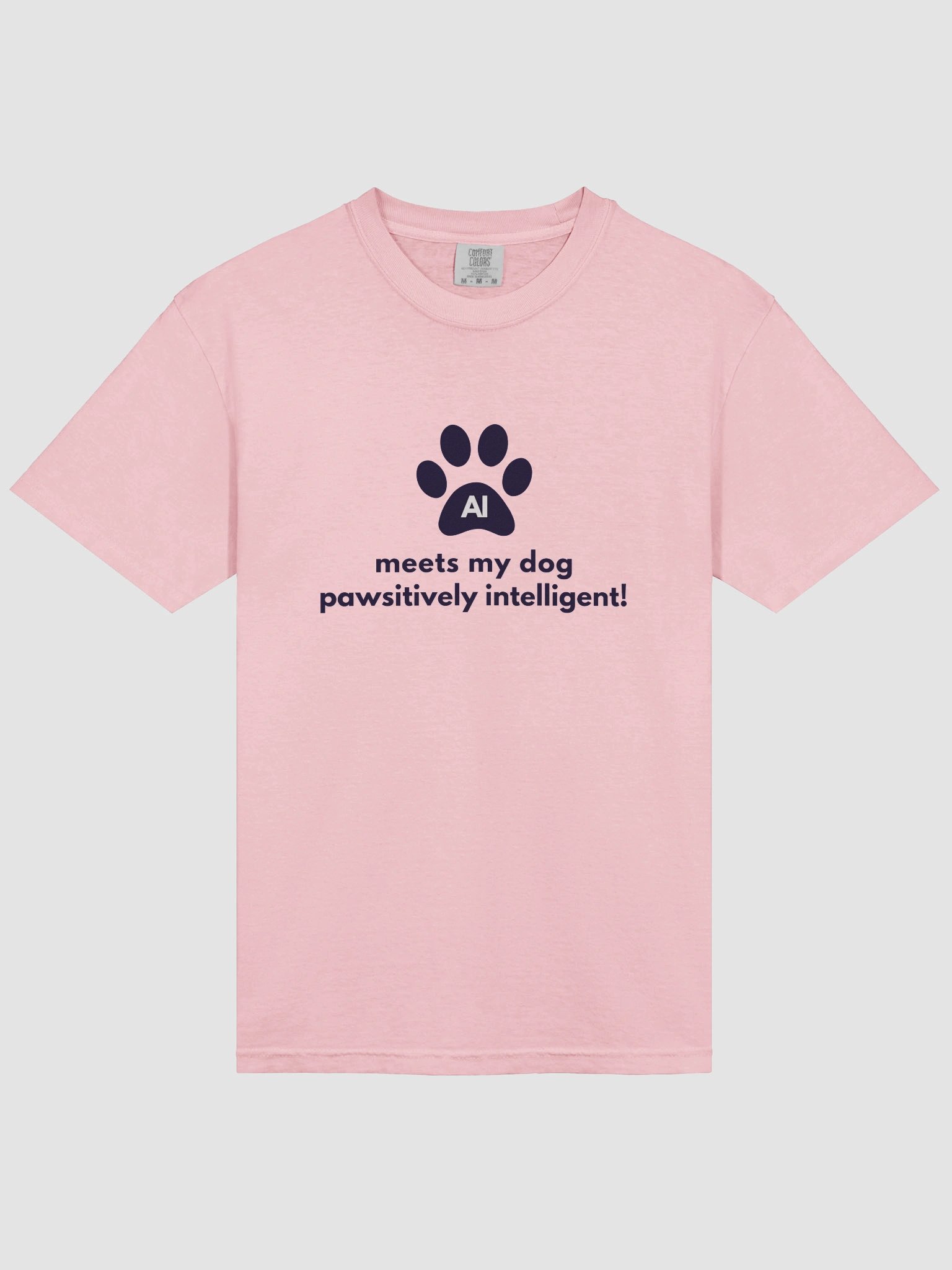 AI meets my dog pawsitively intelligent Cute T-Shirt product image (5)