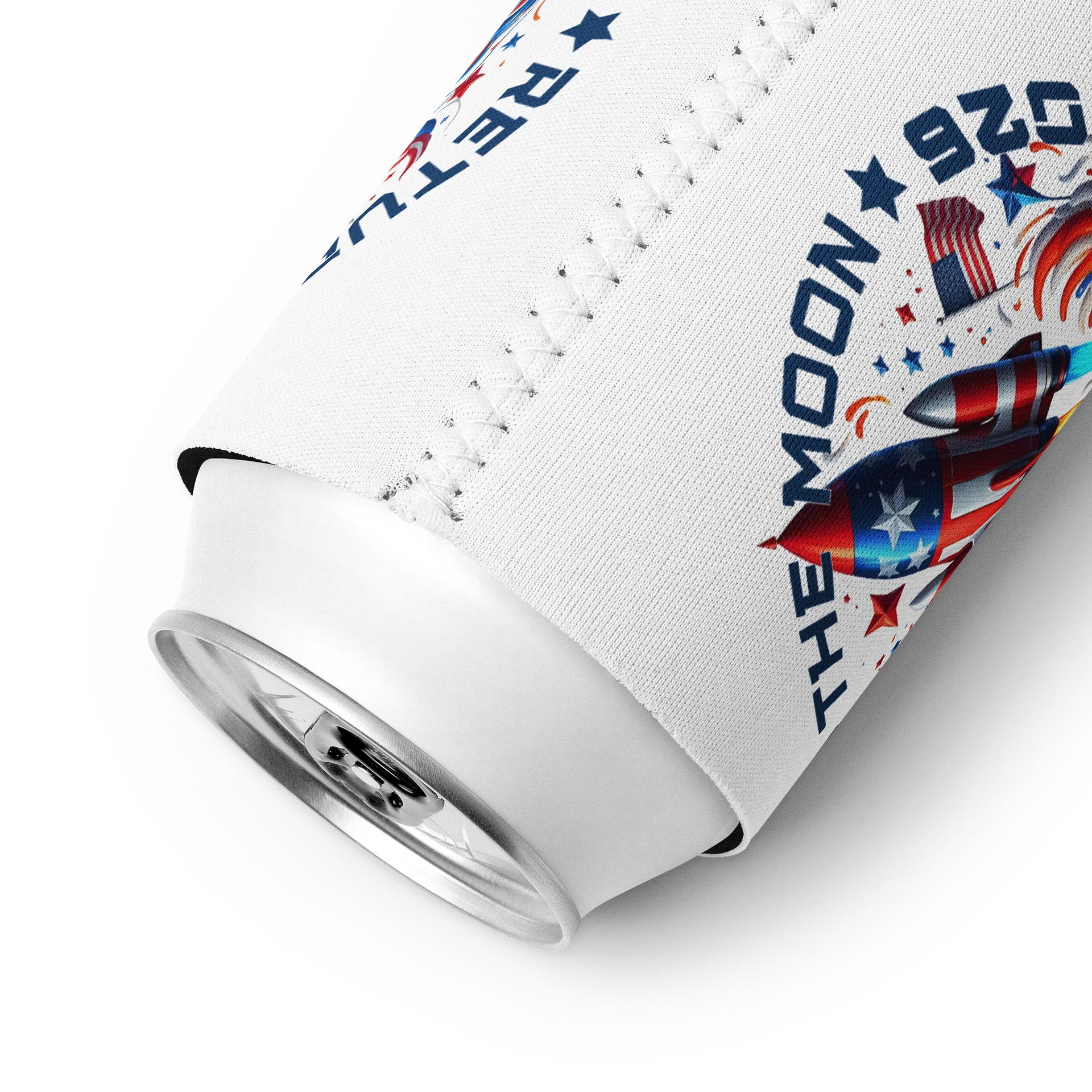 Mission to the Moon Can Cooler April 1 2026, USA Space Drink Sleeve Neoprene product image (9)