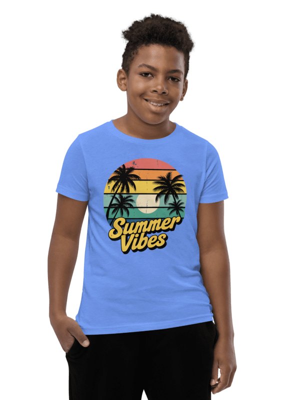 Retro Sunset Summer Vibes Youth T-Shirt product image (18)