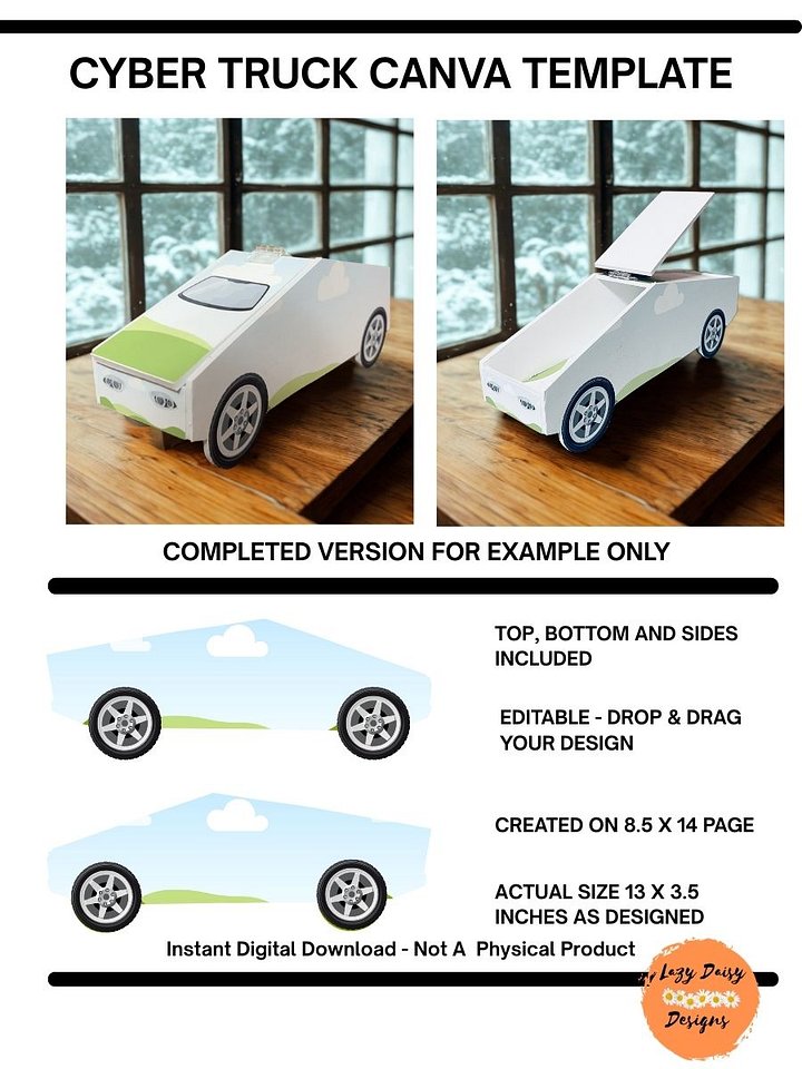 Cyber Truck Canva Template product image (1)