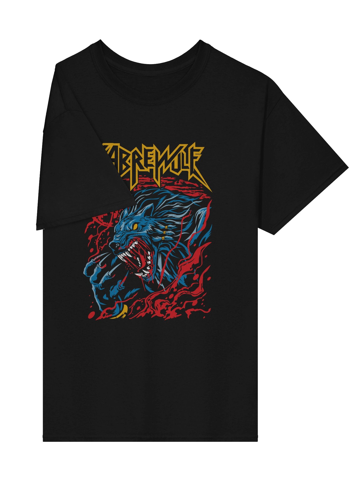 Vivid Wolf Graphic Tee - Unisex T-Shirt – Premium Printed T-Shirt for Everyday Casual & Streetwear product image (4)