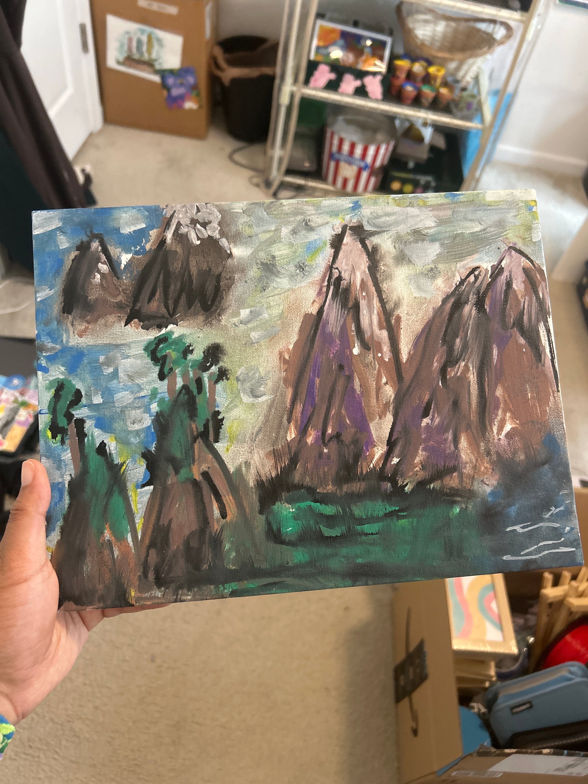 Stand tall original 12x9 painting by Addy! product image (1)